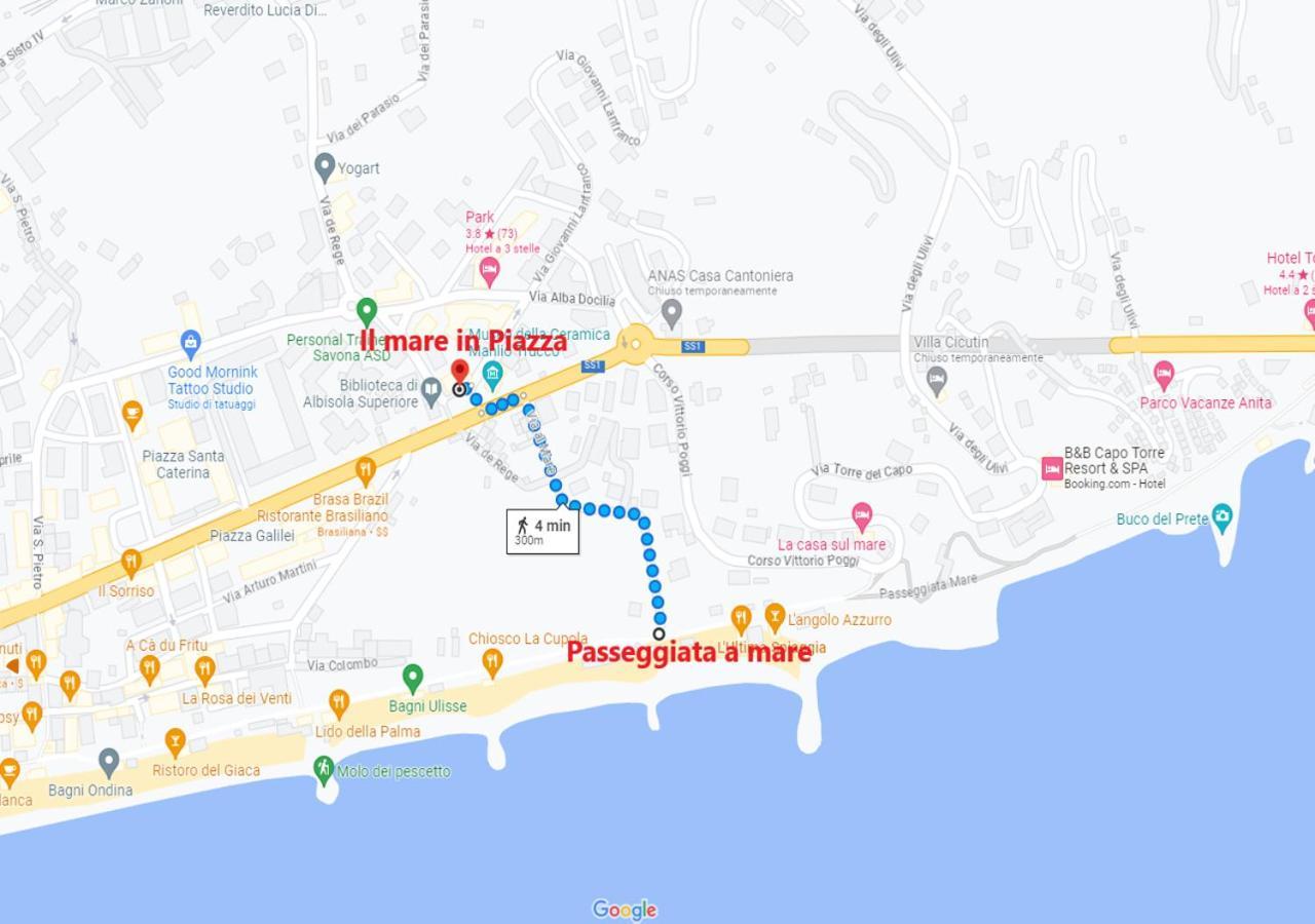 Апартаменти Il Mare In Piazza Альбізола-Суперіоре Екстер'єр фото